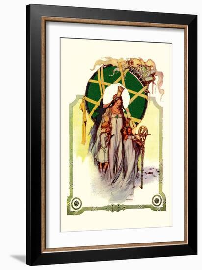 Glinda the Good Sorceress-John R. Neill-Framed Art Print