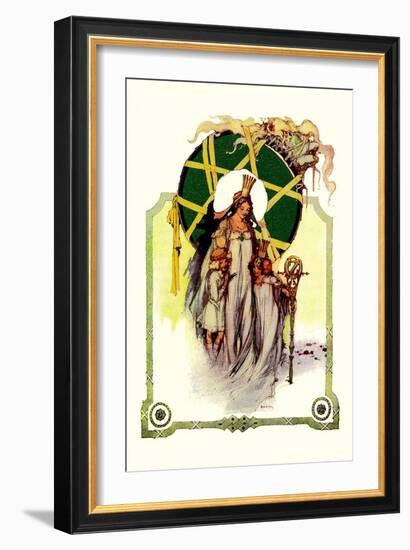 Glinda the Good Sorceress-John R. Neill-Framed Art Print