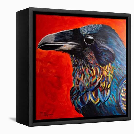 Glistening Raven-Melissa Symons-Framed Stretched Canvas