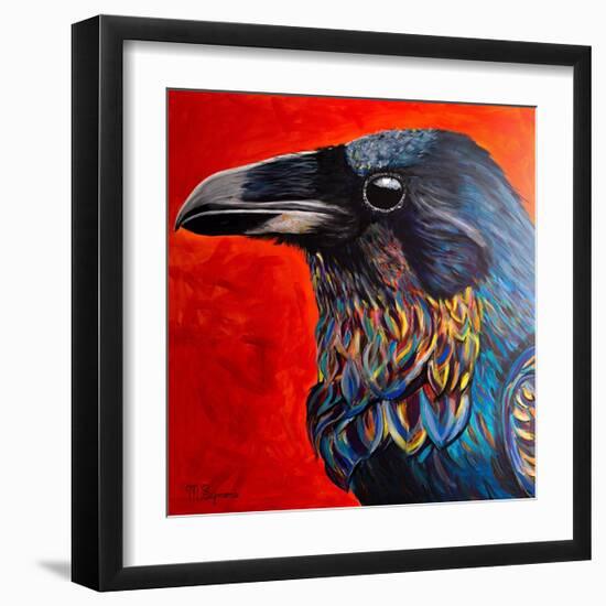 Glistening Raven-Melissa Symons-Framed Art Print