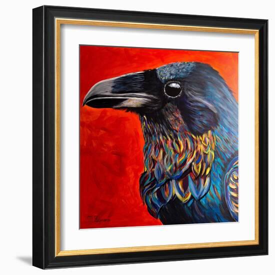 Glistening Raven-Melissa Symons-Framed Art Print