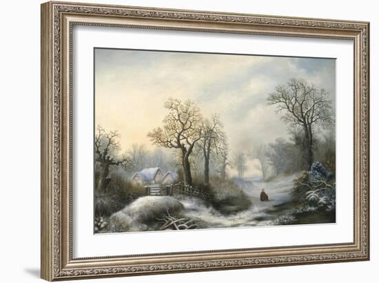 Glistening Winter's Eve-William Stone-Framed Giclee Print