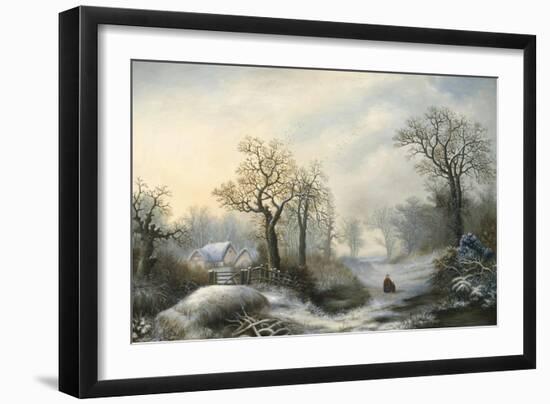 Glistening Winter's Eve-William Stone-Framed Giclee Print