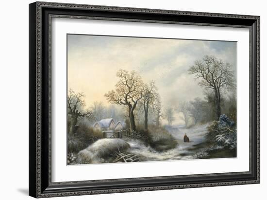 Glistening Winter's Eve-William Stone-Framed Giclee Print