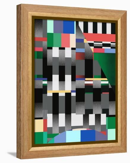 Glitch Abstract Artwork 01-Little Dean-Framed Premier Image Canvas