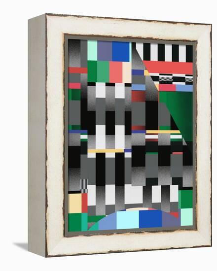 Glitch Abstract Artwork 01-Little Dean-Framed Premier Image Canvas