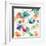 Glitchy Floral I-PI Studio-Framed Art Print