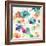 Glitchy Floral I-PI Studio-Framed Art Print