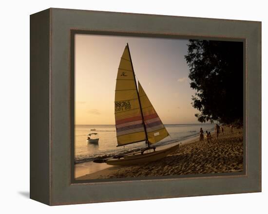 Glitter Bay, Barbados, West Indies, Caribbean, Central America-J Lightfoot-Framed Premier Image Canvas