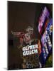 Glitter Gulch, Fremont Street, the Older Part of Las Vegas at Night, Las Vegas, Nevada, USA-Robert Harding-Mounted Photographic Print