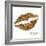 Glitter Lips Sq I-N. Harbick-Framed Art Print