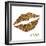 Glitter Lips Sq I-N. Harbick-Framed Art Print