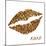 Glitter Lips Sq I-N. Harbick-Mounted Art Print