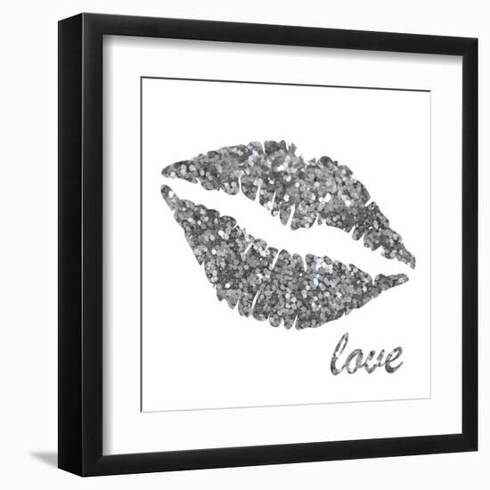 Glitter Lips Sq II-N. Harbick-Framed Art Print