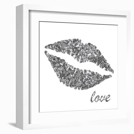 Glitter Lips Sq II-N. Harbick-Framed Art Print