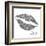 Glitter Lips Sq II-N. Harbick-Framed Art Print