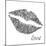Glitter Lips Sq II-N. Harbick-Mounted Art Print