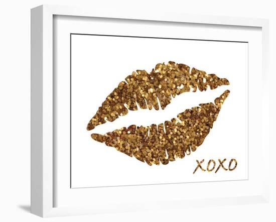 Glitter Lips-N. Harbick-Framed Art Print