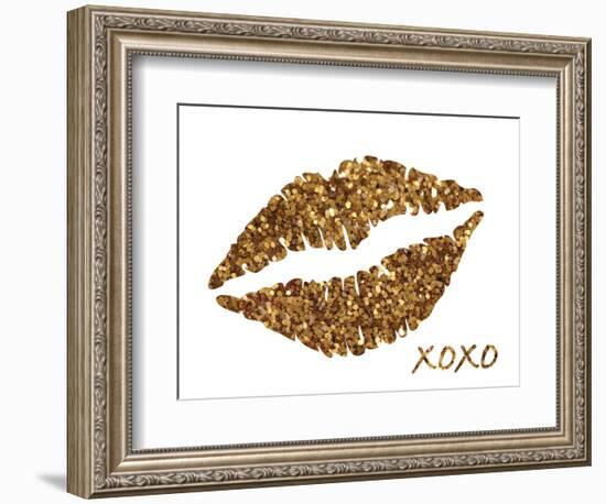 Glitter Lips-N. Harbick-Framed Art Print