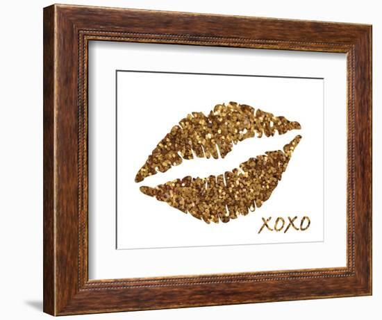 Glitter Lips-N. Harbick-Framed Art Print