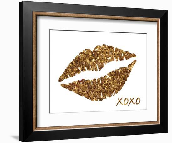 Glitter Lips-N. Harbick-Framed Art Print