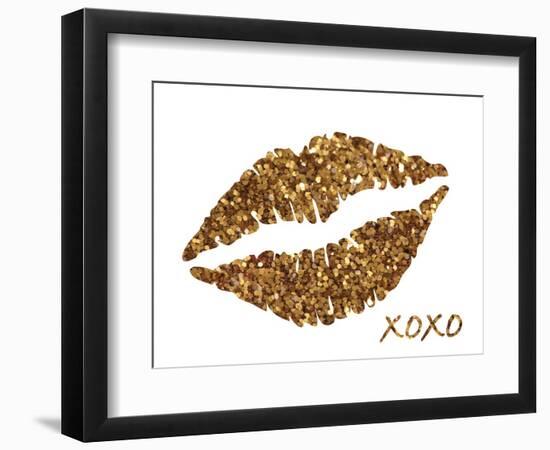 Glitter Lips-N. Harbick-Framed Art Print