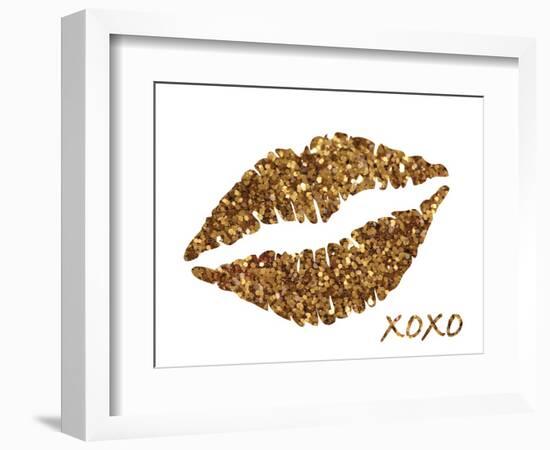 Glitter Lips-N. Harbick-Framed Art Print