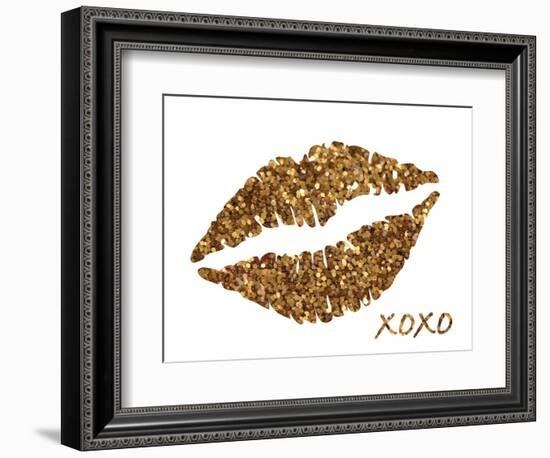 Glitter Lips-N. Harbick-Framed Art Print