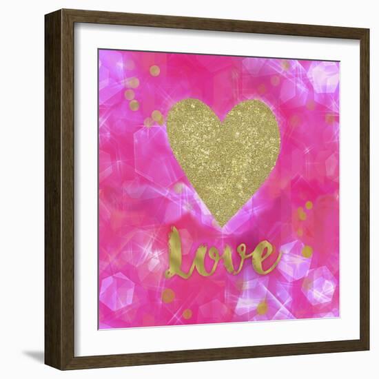 Glitter Love Pink-Tina Lavoie-Framed Giclee Print