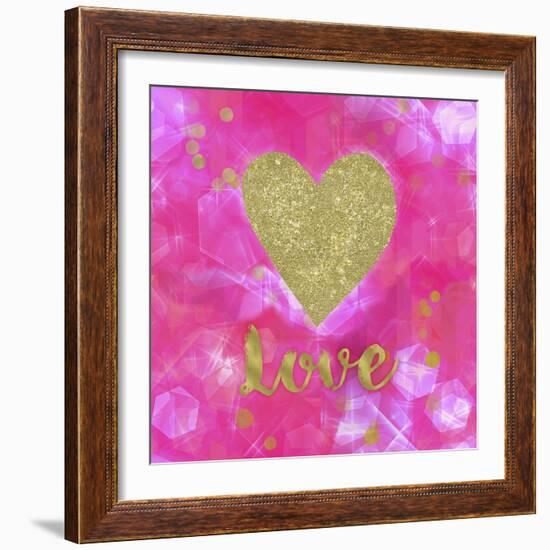 Glitter Love Pink-Tina Lavoie-Framed Giclee Print