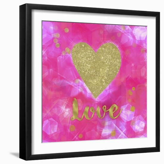 Glitter Love Pink-Tina Lavoie-Framed Giclee Print
