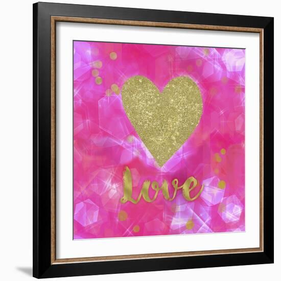 Glitter Love Pink-Tina Lavoie-Framed Giclee Print