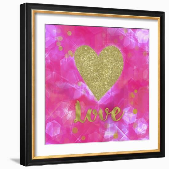 Glitter Love Pink-Tina Lavoie-Framed Giclee Print