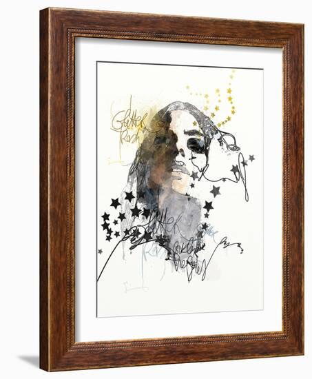 Glitter Trash-Mydeadpony-Framed Art Print