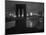 Glittering Night View of the Brooklyn Bridge Spanning the Glassy Waters of the East River-Andreas Feininger-Mounted Photographic Print