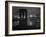 Glittering Night View of the Brooklyn Bridge Spanning the Glassy Waters of the East River-Andreas Feininger-Framed Photographic Print