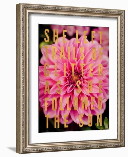 Glittery Flower I-Susan Bryant-Framed Art Print