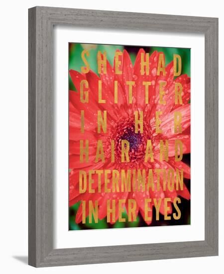 Glittery Flower II-Susan Bryant-Framed Art Print
