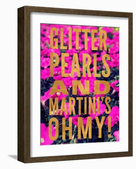 Glittery Flower III-Susan Bryant-Framed Art Print