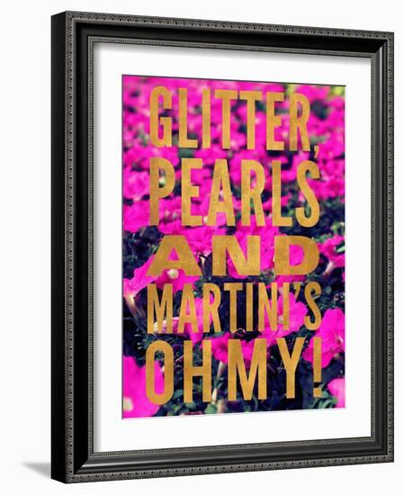 Glittery Flower III-Susan Bryant-Framed Art Print