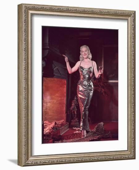 Glitzy Dress 1950s-Charles Woof-Framed Photographic Print