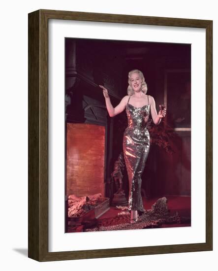 Glitzy Dress 1950s-Charles Woof-Framed Photographic Print