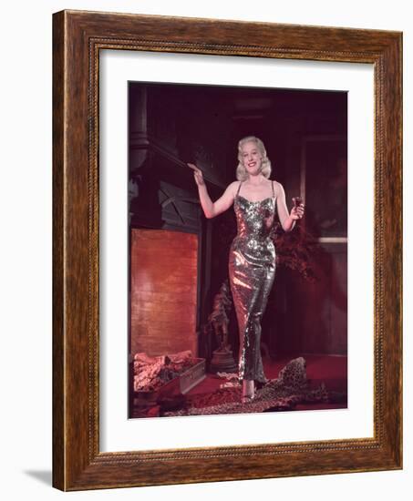 Glitzy Dress 1950s-Charles Woof-Framed Photographic Print