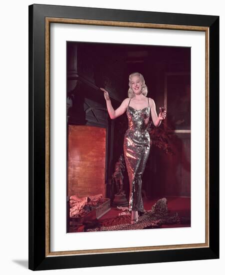 Glitzy Dress 1950s-Charles Woof-Framed Photographic Print