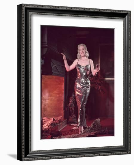 Glitzy Dress 1950s-Charles Woof-Framed Photographic Print