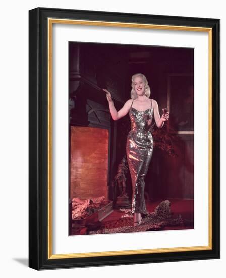 Glitzy Dress 1950s-Charles Woof-Framed Photographic Print