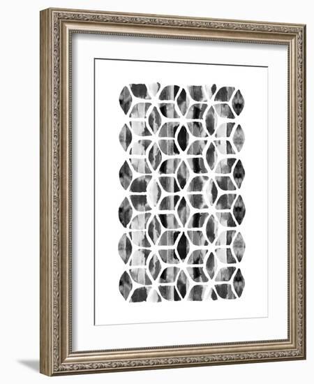 Global Influence 2 B&W-Bella Dos Santos-Framed Art Print