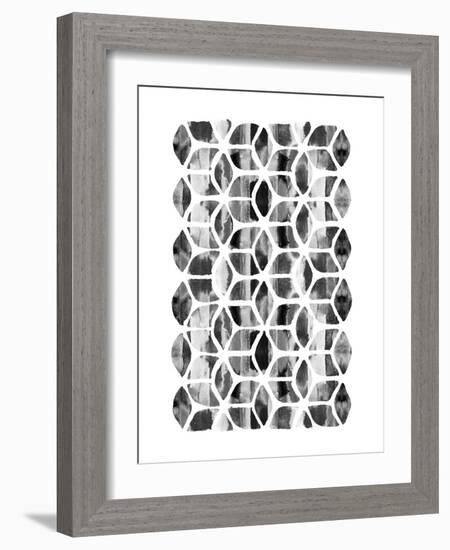 Global Influence 2 B&W-Bella Dos Santos-Framed Art Print