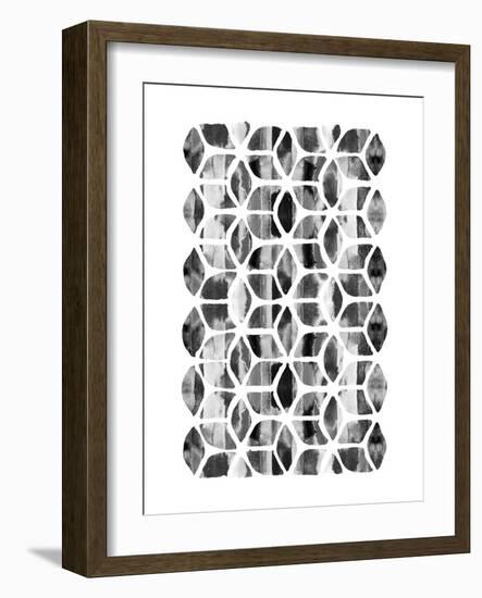 Global Influence 2 B&W-Bella Dos Santos-Framed Art Print