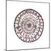 Global Mandala 1-Lora Gold-Mounted Art Print